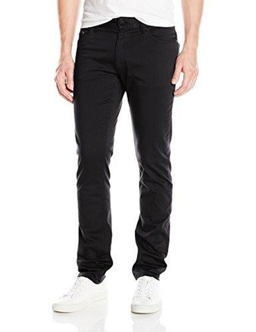 Jeans Slim Straight Stretch Sateen Pant Black 34Wx32L