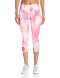Active Crop Pant Print Gardenia Row Medium