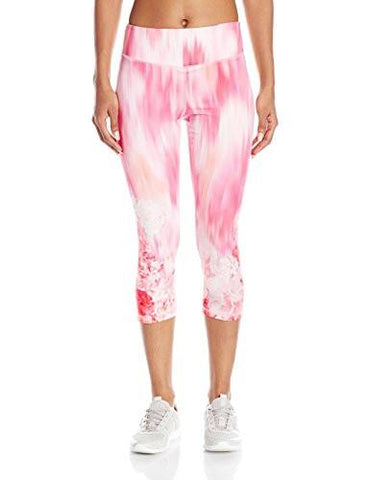 Active Crop Pant Print Gardenia Row Medium