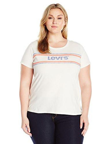Levi Plus Size Perfect Tee Shirt Sport Marshmallow 3 X