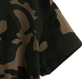 Sweatyrocks Tshirt Camo Print Distressed Crop Tshirt XSmallmall Camo#1Crop Top