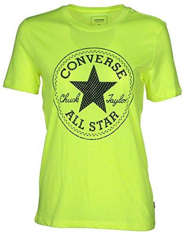 Converse Reflective Fill Core Patch Tshirthighlighter Yellowlarge