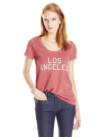 Scotch & Soda Maison Scotch Tee With Woven Back Red 3