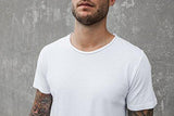 VITALY DESIGN ELONGATED CONTEMPORARY FISHTAIL LONG TSHIRT L WHITE