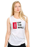 Vans White Anthem Muscle Tank Top M White