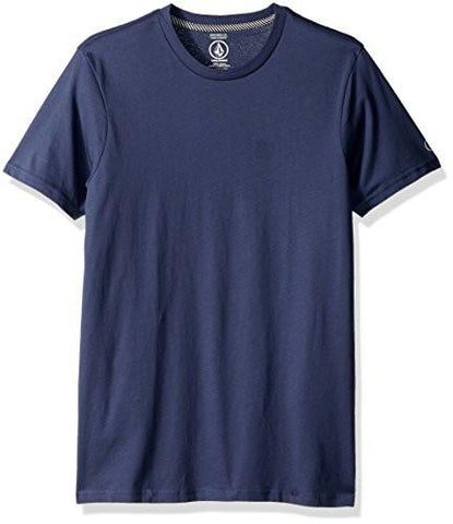 Solid Short Sleeve TShirt Blue XL