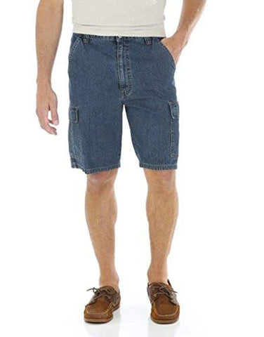 Denim Cargo Short 34 Medium Stone