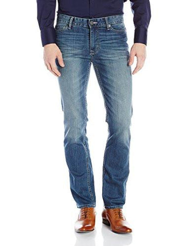 Straight Leg Jean In Blue Blue 34X32