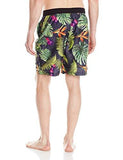 SPEEDO PARADISE FLORAL EBOARD SHORTS WORKOUT & SWIM TRUNKS SPEEDO BLACK SMALL