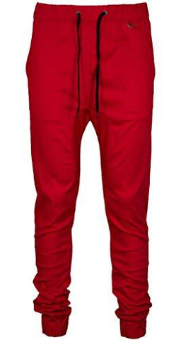 Slim Fit Harem Jogger Pants 34 Red