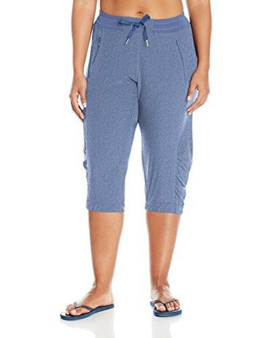 Performance Plus Sizebanded Bottom Capri 19 12 Inseam Size Bijou Blue Melange 2X