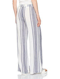 Sun Spell Wide Leg Smocked Waist Beach Pant Navy L
