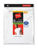 HANES 6PACK FRESHIQ CREW TSHIRT WHITE XLARGE