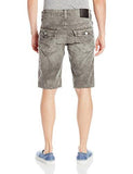 Ricky Straight Corduroy Short With Back Flap Pockets Grey 36