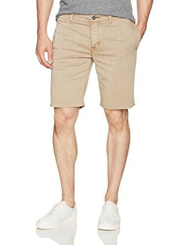 Hudson River Raw Hem Chino Short Victorous Khaki 40