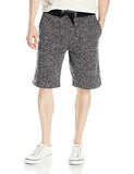 Basic Fleece Shorts Marled Black Large