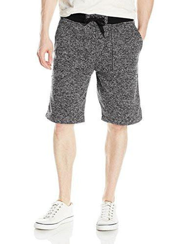 Basic Fleece Shorts Marled Black Large
