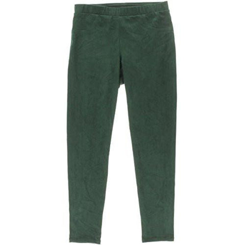 The Woods Faux Suede Pull On Skinny Pants Green Xs