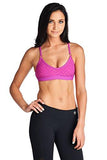 Sports Bra Tank Jacquard Berry Size Medium