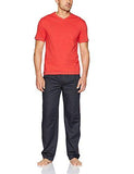 Kadi Fusion 2Piece Set With Jersey Top And Woven Pant Red Xl