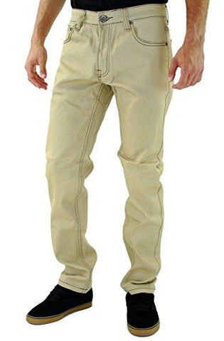 2 Tone Stitch Slim Fit Khaki Brown 30X30