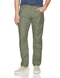 Blake Slim Straight Linen Pant Hunter 42