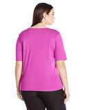 KANU SURF PLUS SIZE SOLID UPF 50+ SWIM SHIRT RASHGUARD PURPLE 2X