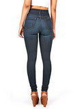 Vibrant Juniors Classic High Waist Denim Skinny 9 Dark Denim
