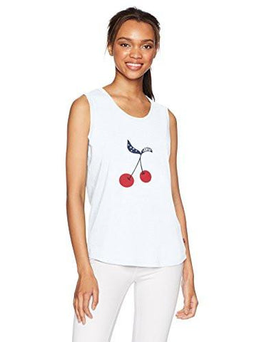 the Muscle Tank Top Cherries White XSmall