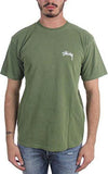 STUSSY 8 BALL PIG. DYED TSHIRT SIZE: XXLARGE COLOR: OLIVE