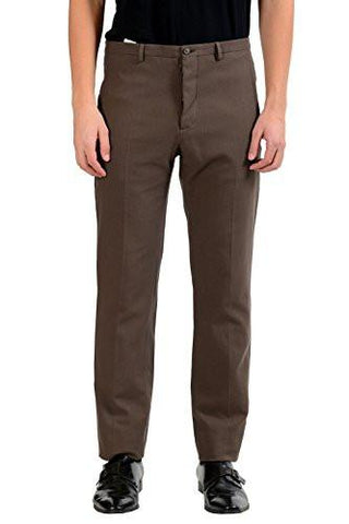 Slim Brown Casual Pants Us 32 It 48