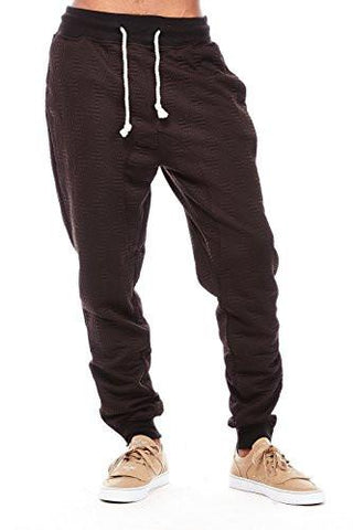 Guys Imperious Authentic Quilt Design Joggers Sweatpants Fp542 2Xl Black