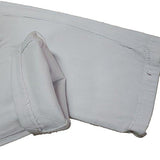 High Waist Knee Skinny Denim Distressed Ripped Boyfriend L White