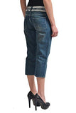 Denim Beads Decorated Capris Cropped Pants Us 32 It 46;