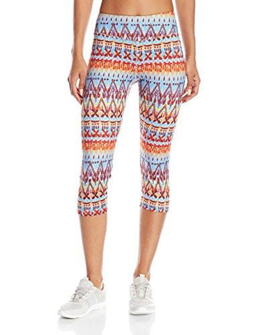 Active Crop Pant Print Tribal Hints Medium