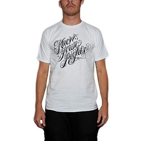 US VERSUS THEM KNOW YOUR RIGHTS SHORTSLEEVE SHIRT MEDIUM WHITE