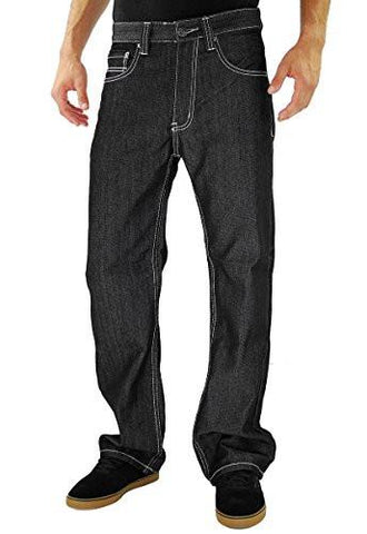 Loose Fit Straight Leg Black 38X32