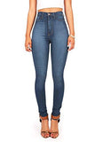 Vibrant Juniors Classic High Waist Denim Skinny 9 Medium Denim