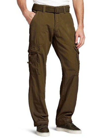 Akademiks Montana Belted Cargo Pant Olive 36X30