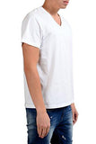 10 White Deep Vneck Tshirt US M It 50;