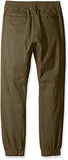 Big Jogger Pants In Basic Stretch Twill Fabric Olive Small
