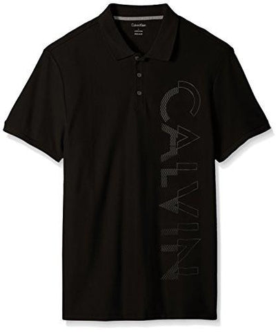 SHORT SLEEVE LARGE LOGO PIQUE POLO SHIRT