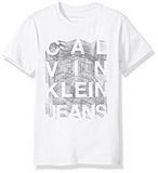 CALVIN KLEIN LITTLE BOYS 3 DIION SHORT SLEEVE CREW NECK TEE SHIRT WHITE 5
