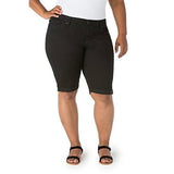Plus Size Modern Skinny Shorts Noir 18