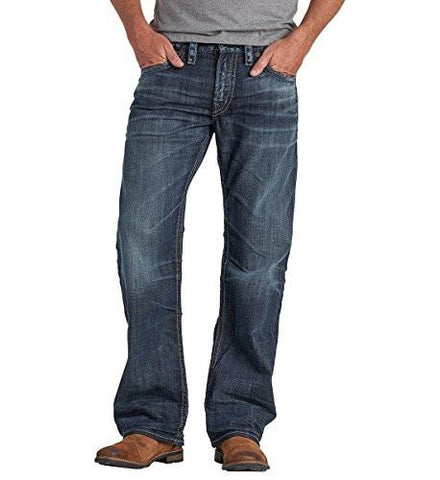 Silver Zac Relaxed Fit Straight Leg Medium Wash 36X32