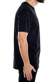 Hudson Outerwear Rhinestone Line Work Tshirt S Black