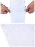 Casual Ripped Holes Skinny Jeggings Straight Fit Denim Pants Us 4 White 1