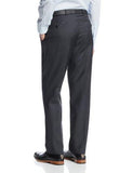 Ike Beher Twobutton Sidevent Wool Suit With Flatfront Pant Grey Stripe 42 Regular