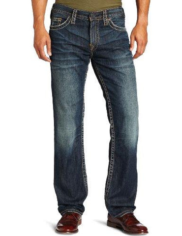 Silver Nash Heritage Slim Fit Jean Dark Blue 36X34