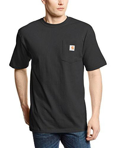 CARHARTT MEN K87 WORKWEAR POCKET SHORTSLEEVE TSHIRT BLACK LARGE